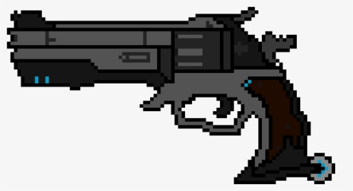 Mccree S Gun - Mccree's Gun Pixel Art, HD Png Download, Transparent PNG