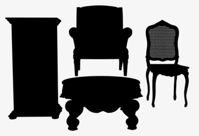 Transparent Office Chair Clipart - Furniture Silhouette Png, Png Download, Transparent PNG