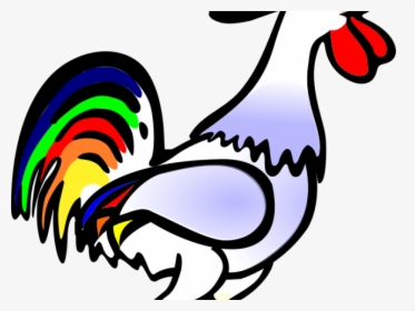 Chicken Clipart Shadow - Rooster Cock Clipart, HD Png Download, Transparent PNG