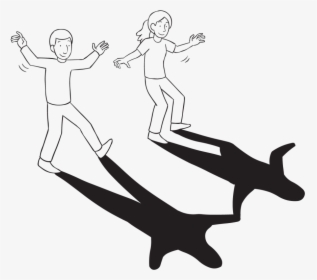 Team-building Exercise In Which Two People Cast The - Cast A Shadow Clipart, HD Png Download, Transparent PNG