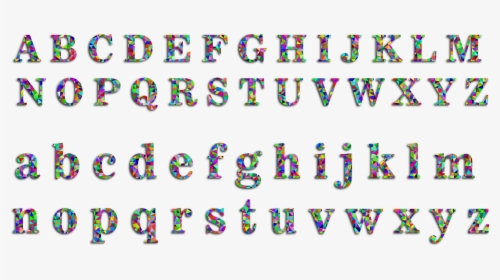 Prismatic Low Poly Alphabet With Drop Shadow Clip Arts - Las Mayúsculas Y Minúsculas, HD Png Download, Transparent PNG