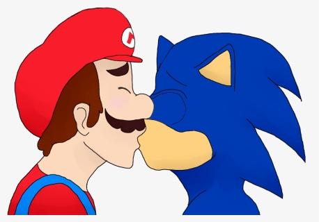 Sonic Hat Png - Sonic And Mario Kissing, Transparent Png, Transparent PNG