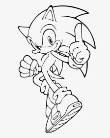 Shadow From Sonic Coloring Page - Coloring Page Sonic The Hedgehog, HD Png Download, Transparent PNG