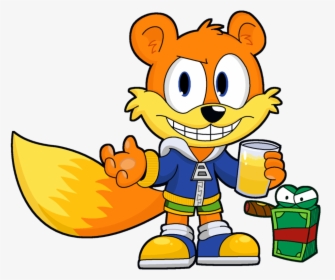 Conker The Squirrel By The-driz Conkers, Squirrel, - Cartoon Conker, HD Png Download, Transparent PNG
