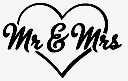 Transparent Calligraphy Clipart - Mr And Mrs Clip Art, HD Png Download, Transparent PNG