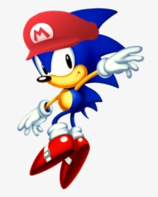 Mario Hat Sonic - Classic Sonic 2d, HD Png Download, Transparent PNG