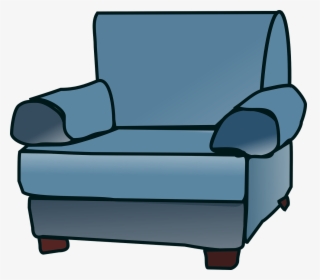 Sofa, Armchair, Furniture, Chair, Blue, Arms - Armchair Clipart, HD Png Download, Transparent PNG