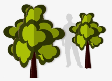 Cardboard Paper Cutout Animation Tree Packaging And - Paper Cut Out Tree, HD Png Download, Transparent PNG