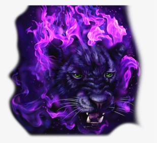 Transparent Panther Png - Black Panther Purple Animal, Png Download, Transparent PNG
