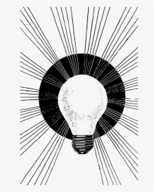 Light-bulb Rays Clip Arts - Ray Of Light Clipart Black And White, HD Png Download, Transparent PNG