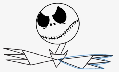 Clip Art Skellington Como Wikihow Png - Drawing Of Jack Skellington, Transparent Png, Transparent PNG