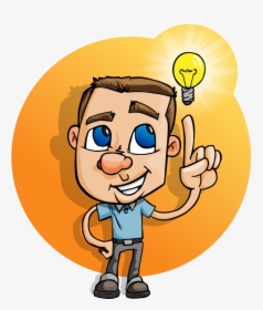 Idea Clipart Idea Man - Thinking Light Bulb Clip Art, HD Png Download, Transparent PNG