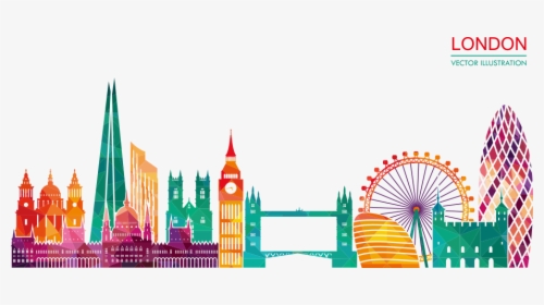 Skyline Silhouette Illustration - London Vector Png Logo, Transparent Png, Transparent PNG