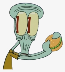 Transparent Shocked Face Clipart - Squidward Stickers, HD Png Download, Transparent PNG