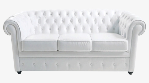 White Leather Sofa, HD Png Download, Transparent PNG