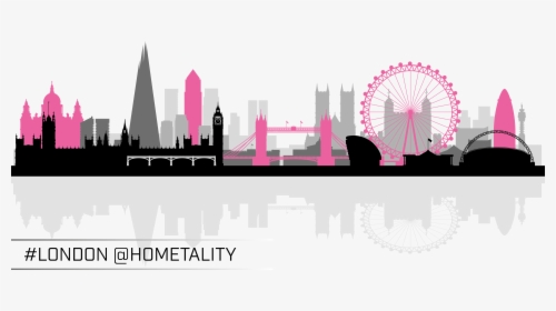 Transparent London Skyline Silhouette Png - London Skyline Silhouette Clipart, Png Download, Transparent PNG